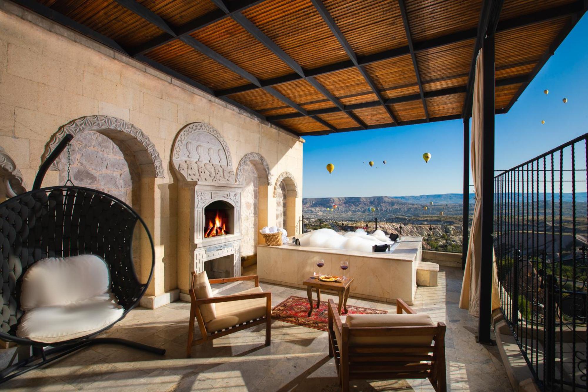 Simera In Cappadocia - Special Class - Best View Rooftop Üçhisar Buitenkant foto